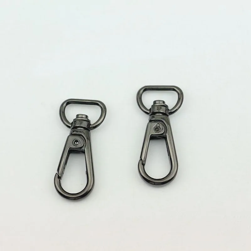 30Pcs 13mm Metal Buckle Collar Webbing Buckles Handbag Hanger Lobster Clasps Swivel Trigger Clips Snap Hook DIY Accessories