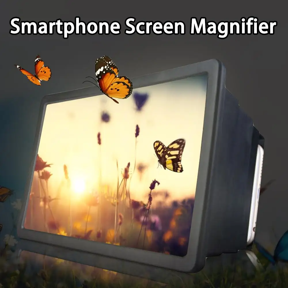 Универсальный Портативный 3D видео увеличить Смарт увеличитель для экрана