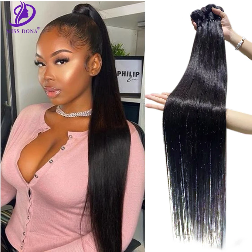 4pcs/Lot 28 34 36 32 30Inch Bundles Hair Straight Remy Brazilian Hair 3 Weave Human Hair Bundles Wefts 100% Human Hair Extension