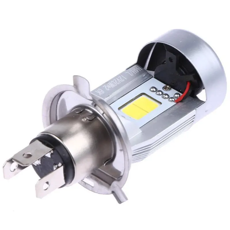 

40W H4 HB2 9003 Motorcycle LED Headlight Kit Hi/Lo Power Bulb With Angel Eyes