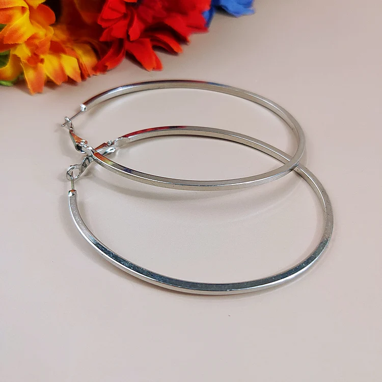 Новые европейские серьги хорошего качества большого размера овальные