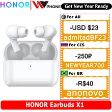 Huawei Honor Earbuds X1 TWS Wireless Bluetooth 5.0 Earphones Noise Cancellation Earbuds Dual Microphone Calls SBC & AAC headsets