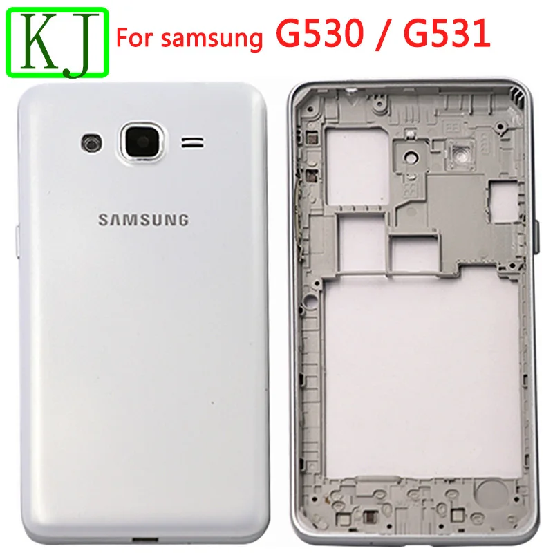 G530 G531 средняя рамка+ Крышка батарейного отсека задняя дверь для samsung Galaxy Grand Prime G530H G531H полный корпус Чехол