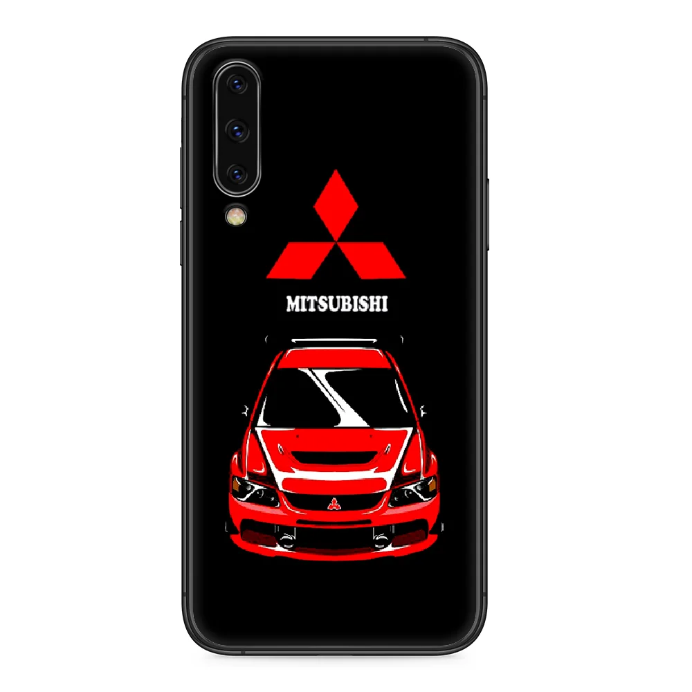 

Mitsubishi Luxury Car Brand Phone case For Samsung Galaxy A 3 5 7 8 10 20 20E 21S 30 30S 40 50 51 70 71 black Etui luxury cover