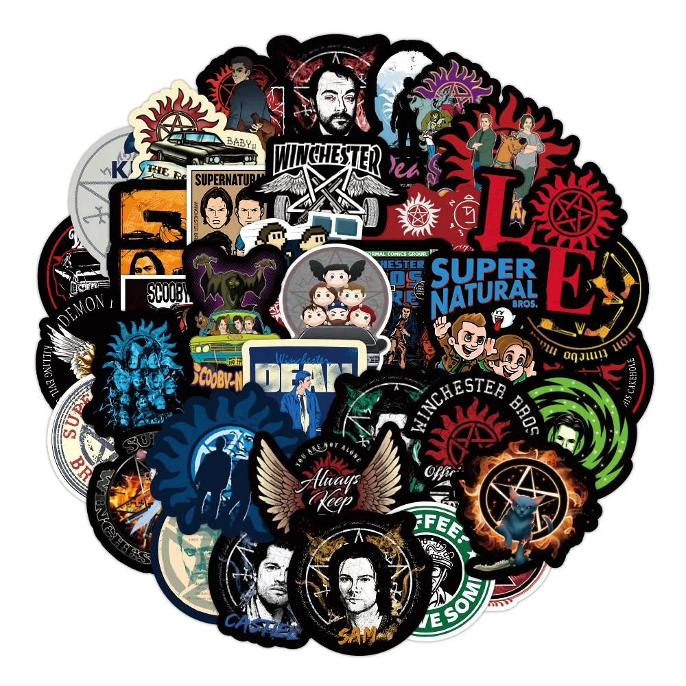 50 шт. Сверхъестественное SPN руны детские игрушки Стикеры для DIY альбом