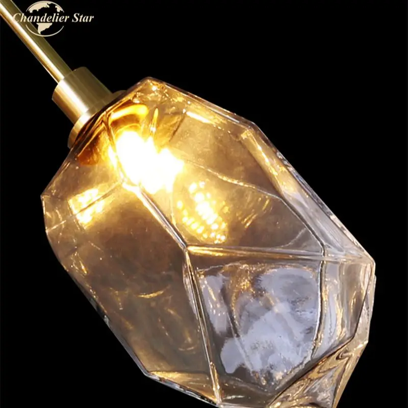 Luxury LED Chandeliers Lighting Modern Copper Crystal Flowers Pendant Hanging Lamps Bedroom Living Room Lights Fixture | Лампы и