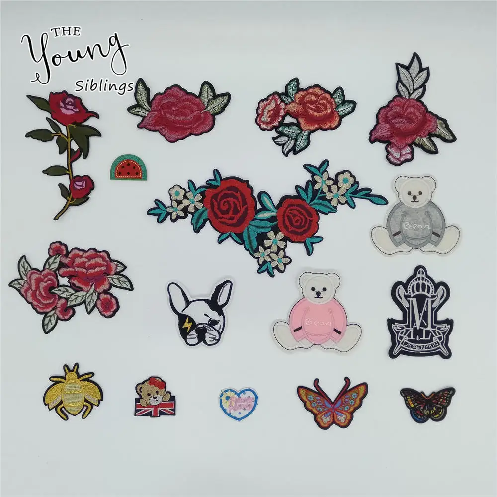 Лидер продаж значки в модном стиле нашивки для одежды аппликации вышивки сделай