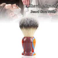 high quality cool style men shaving beard brush facial beard cleaning appliance shave tool with resin material handle