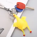 Брелок цыпленок с забавным вентиляционным отверстием, забавные небольшие подарки, игрушки-антистресс, мини-игрушки