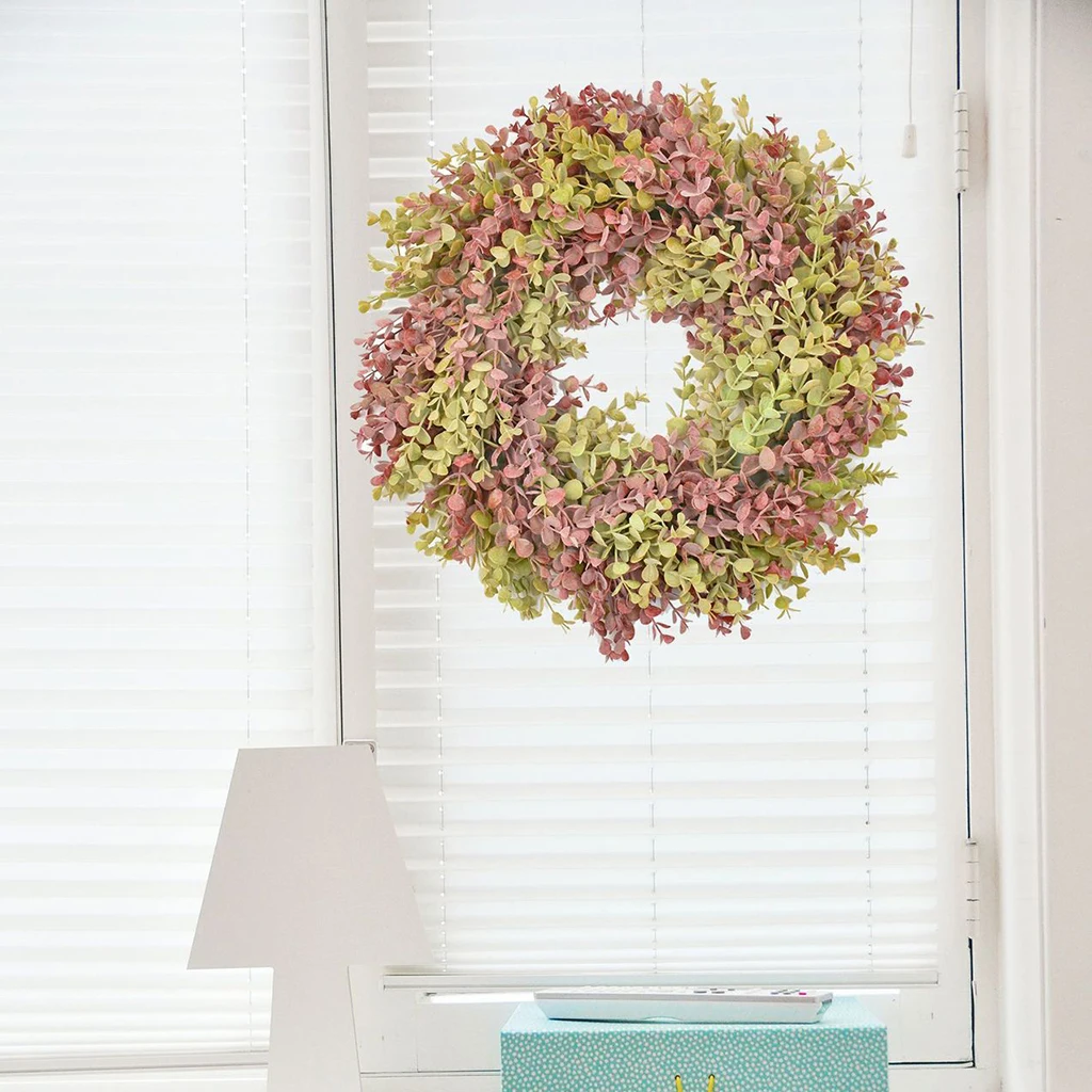 

Round Eucalyptus Wreath Fall Indoor Outdoor Farmhouse Party Door Porch Decor