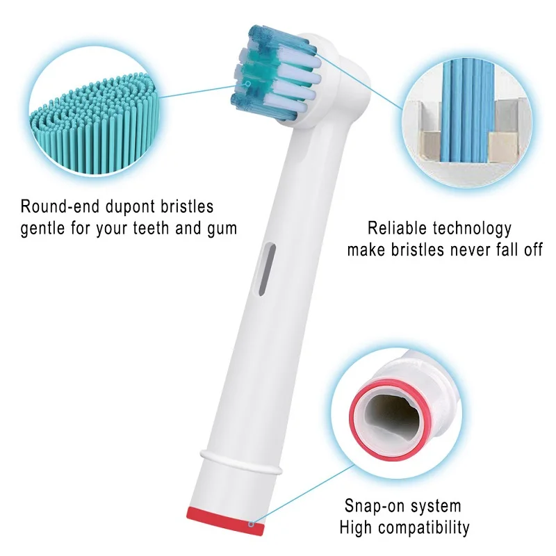 Новый 8pk набор EB17 сменная насадка для зубной щетки с колпачками Oral-B Braun головка