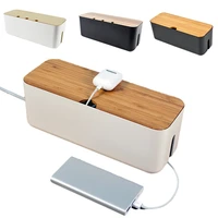 storage box charger wire organizer box cable management electrical outlet bins charger socket desk organizer home storage