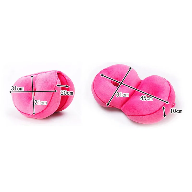 

Folding Cushion Memory Foam Women Dual Comfort Hip Seat Cushions Pad Beautiful Butt Massage Plush Office Chair Cushion