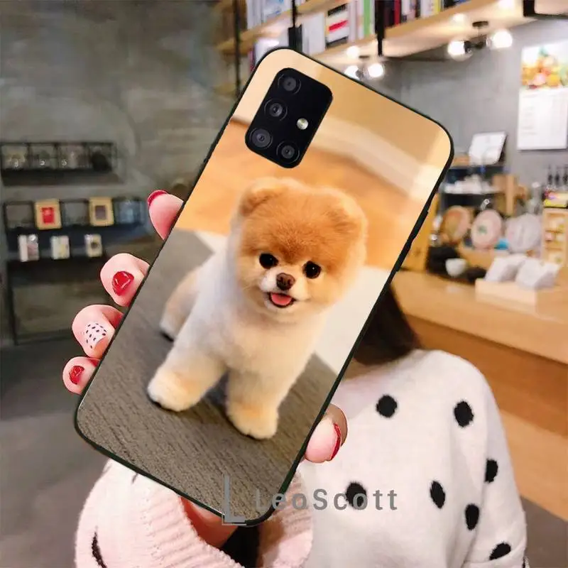 

cute dog Pomeranian Phone Case For Samsung A32 A51 A52 A71 A50 A12 A21S S10 S20 S21 Plus Fe Ultra
