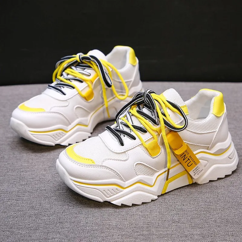 Женские массивные кроссовки на платформе новинка 2019 осенние женские женская