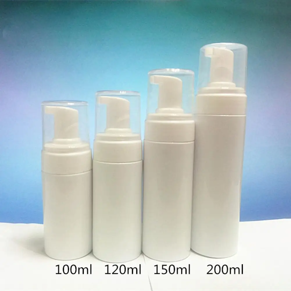

1pcs Plastic Foamer Pump Bottle Refillable Empty Cosmetic Bottle Cleanser Soap Dispenser Foam Container 100/120/150/200ml Travel
