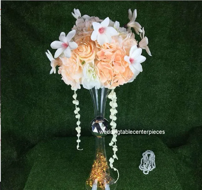 10 шт.) труба акриловая Свадебная ваза для цветов свадебного стола Центральная