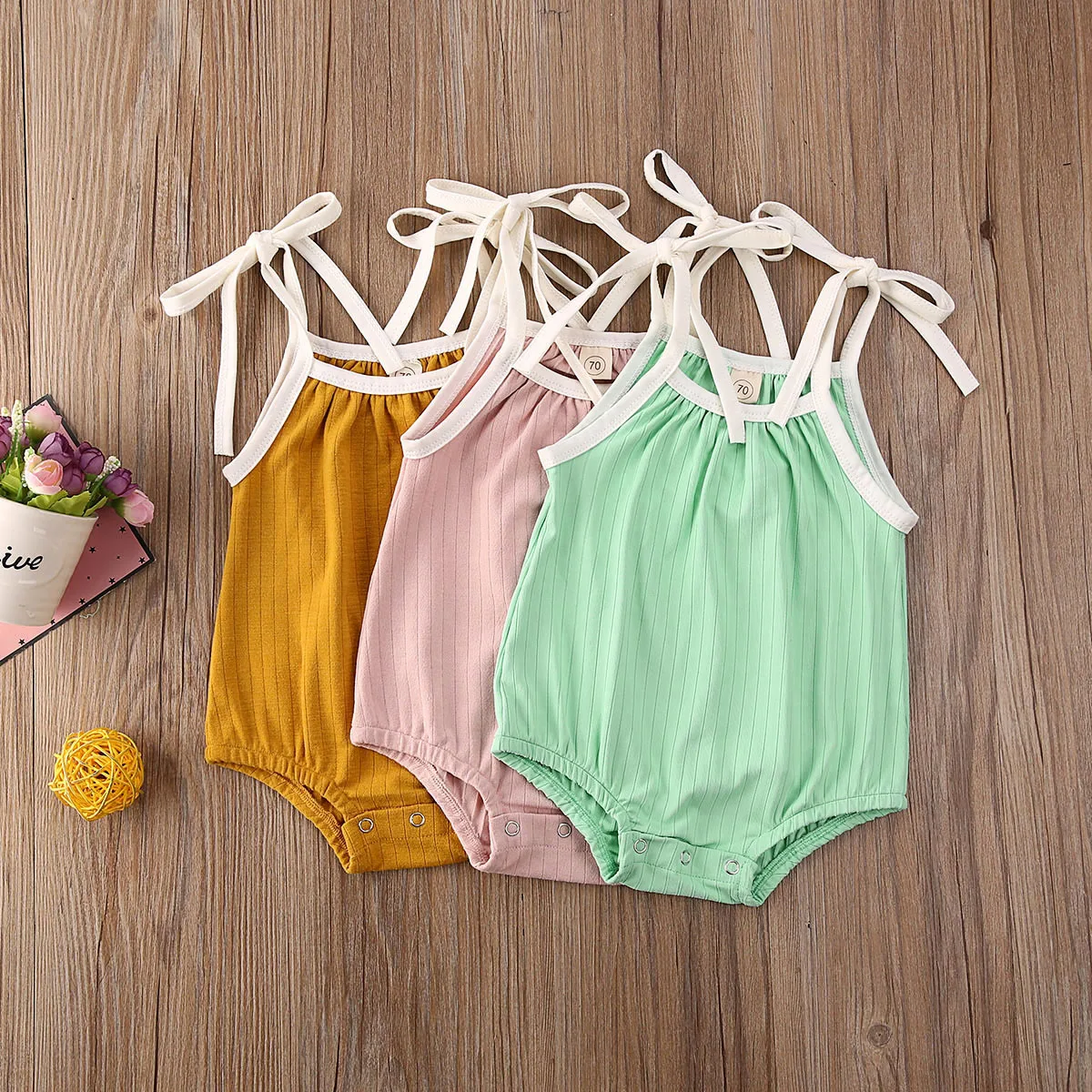 Новая детская одежда для маленьких девочек Ромпер Для слинга комбинезон пляжный