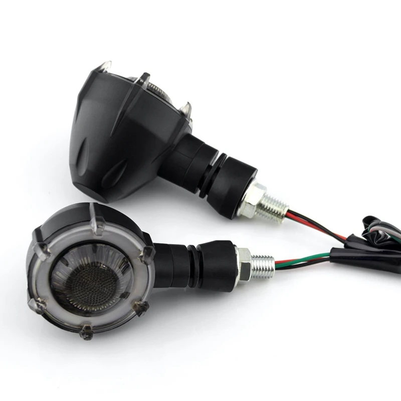 

2PCS Motorcycle Daytime Running Light Modification LED Two-Color DRL Turn Signal Light