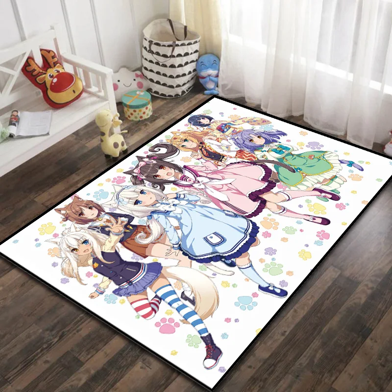 Nekopara Chocola Doormat Rug Carpet Floor Bedroom Living Room Outdoor Party Non-slip Mat Cartoon Gift Anime | Дом и сад