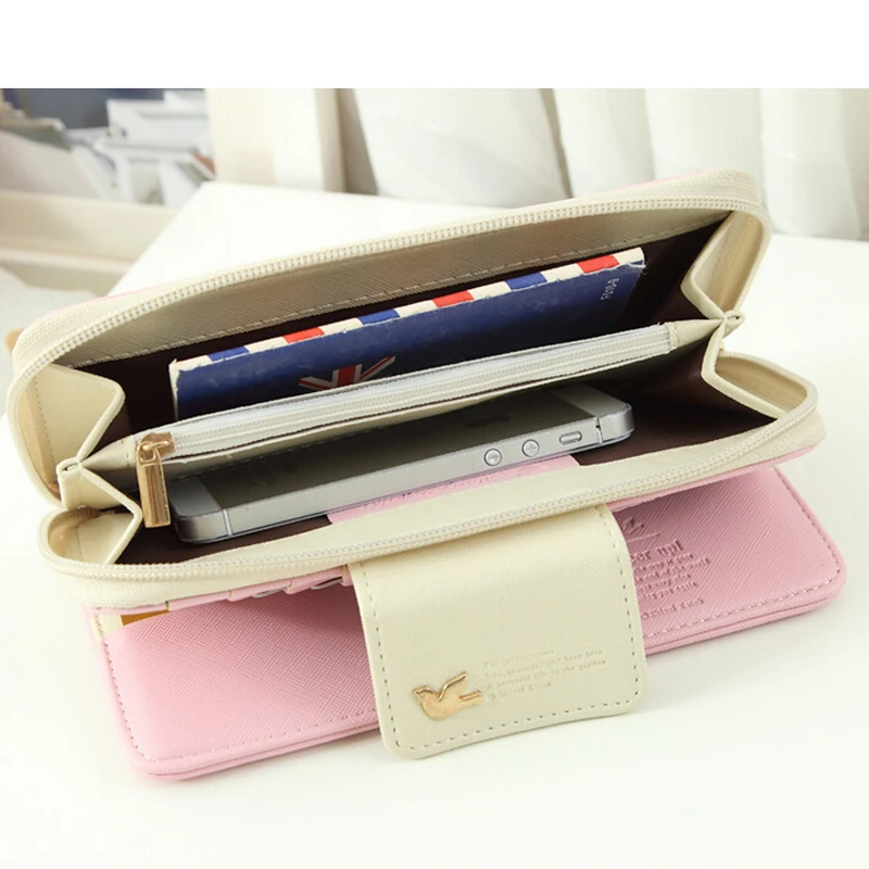 Яркие цвета Длинные кошельки знаменитого дизайнера женские большие carteiras