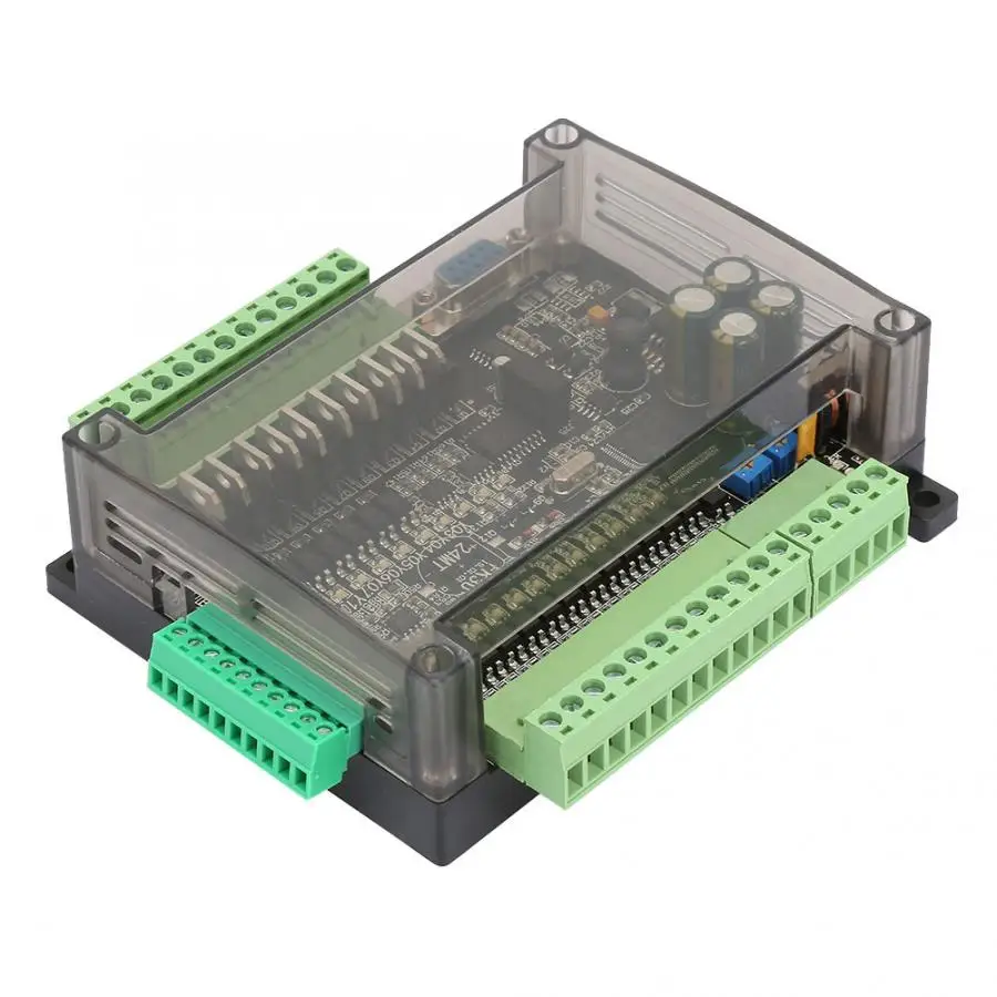 24 В 24MT PLC контроллер 6 аналоговый вход 32 бит MCU 14 10 транзисторный выход доска