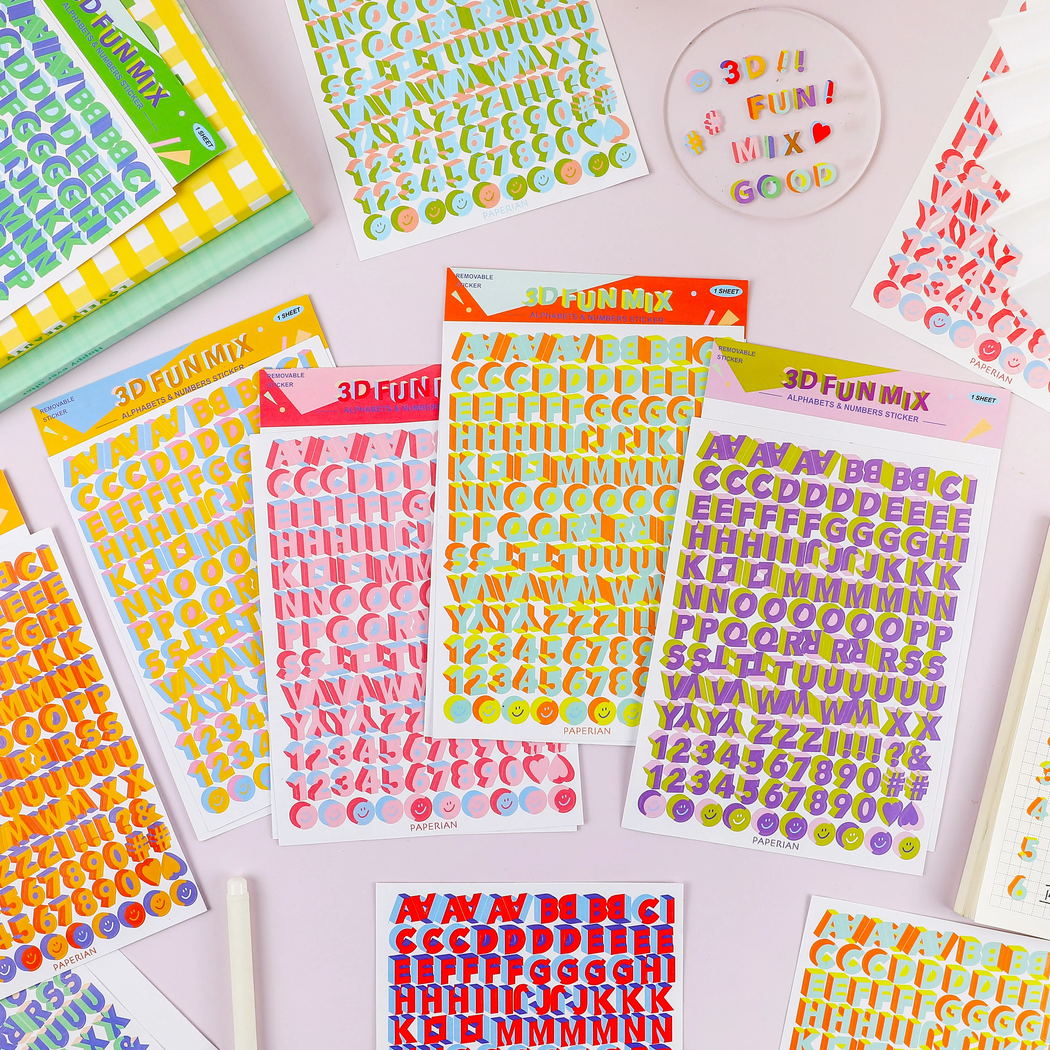 

10 видов милых 3D букв, строительный коллаж, мобильный компьютер, дневник, звезда, чеканка, альбом, счастливый планировщик, украшение