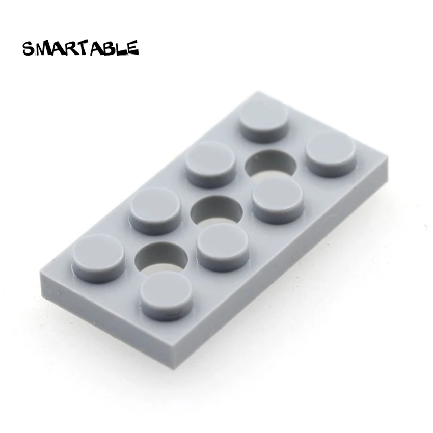 Smartable высокотехнологичные плиты кирпичи с отверстием 2x4 Строительные блоки MOC