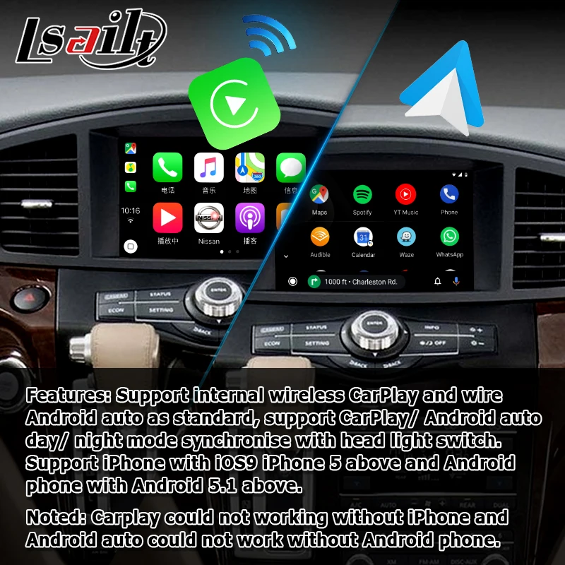 Интерфейс Android / carplay для Nissan Quest Elgrand E52 2011 2017 видеоинтерфейс с патрульным Pathfinder 370z