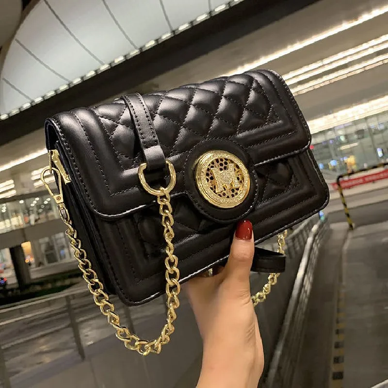 

Женские сумки на цепочке из высококачественной искусственной кожи, дамские сумочки на плечо, текстурированная маленькая квадратная сумка ...