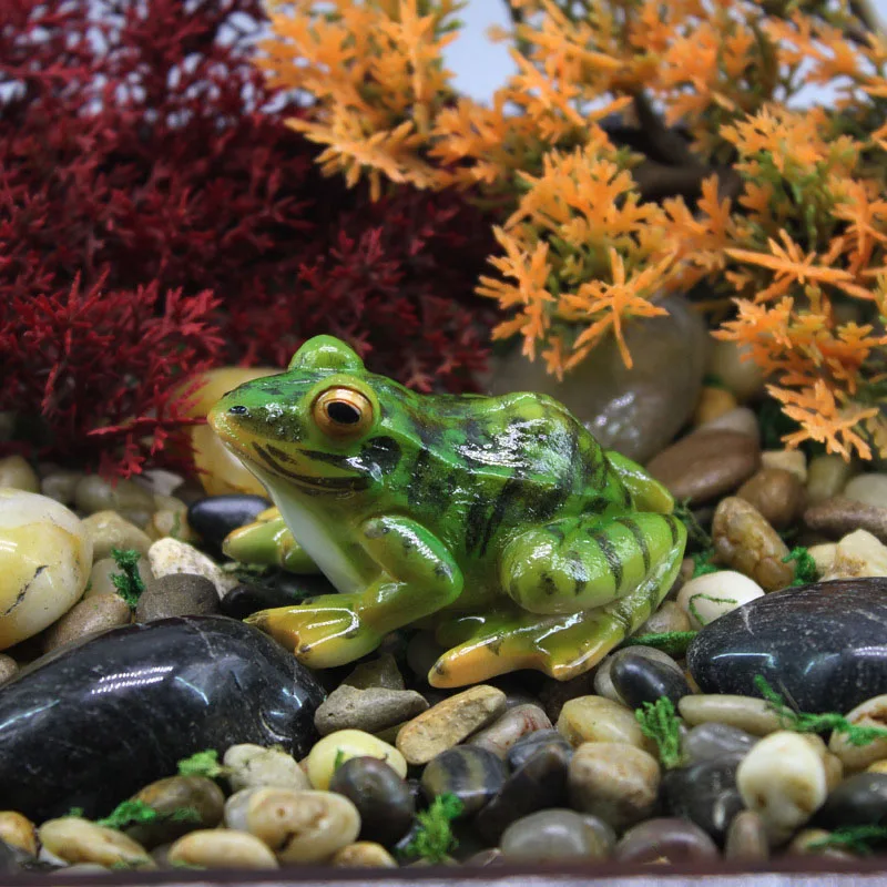 

Micro Landscape Gardening Bonsai Resin Crafts Gardening Artificial Frog Decoration Baking Landscaping Succulent Decoration