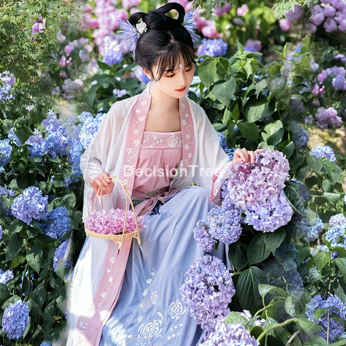 2021 Женские китайские танцевальные костюмы династии песни ханьфу традиционное