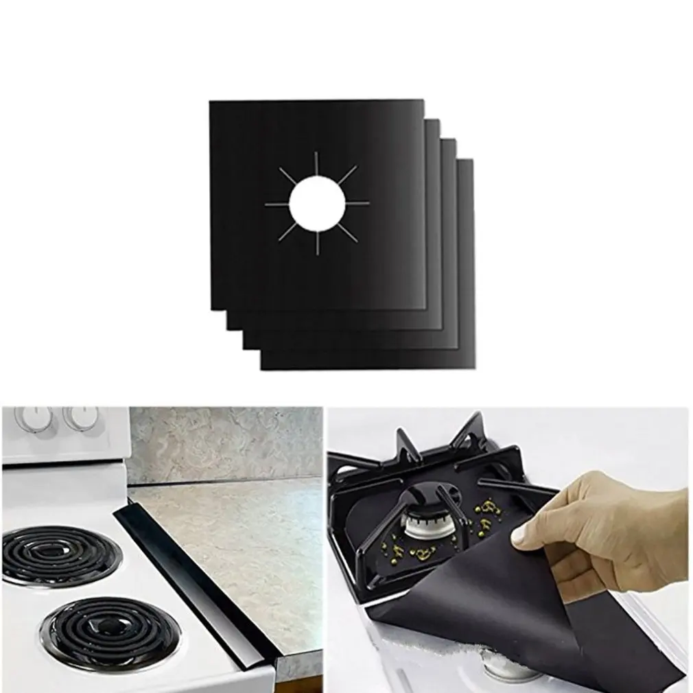 Газовые протекторы для плиты коврик многоразовая крышка горелки подкладка