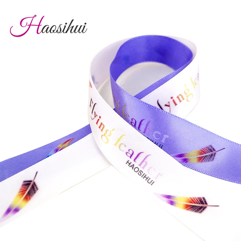 

Free Shipping 3/4''(19mm) Custom Multicolor Ribbon Printed for Different Design Satin Ribbon 50yards/lot