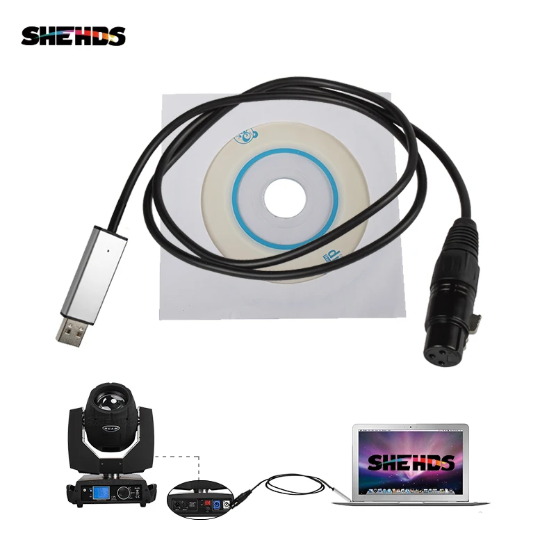 Fast Shipping USB to DMX Interface Adapter LED DMX512 Computer PC Stage Lighting Controller Dimmer | Лампы и освещение