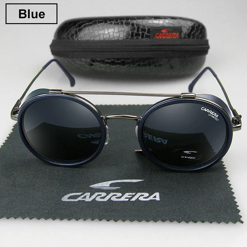 

Brand Designer Round Carrera Sunglasses Men Vintage Sun Glasses Male Female Metal Frame Eyewear Driving Sun Glasses UV400 2pcs