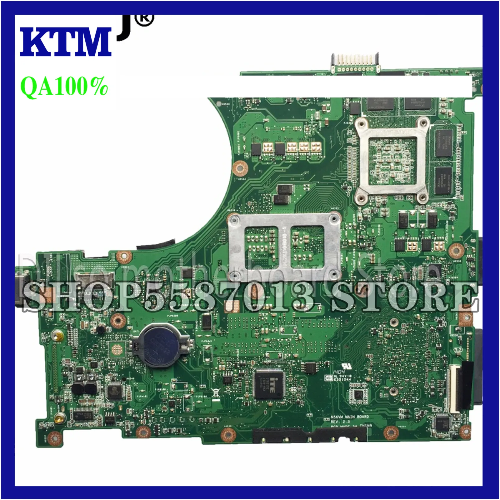

KEFU N56VM For ASUS N56VM N56V N56VV N56VZ N56VB N56 Mainboard GT650/GT630/GT635 video memory support I7 original Test 100% work