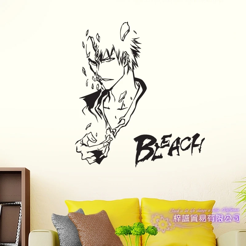 Kurosaki Ichigo BLEACH Наклейка на стену виниловая наклейка s Декор для дома декоративное