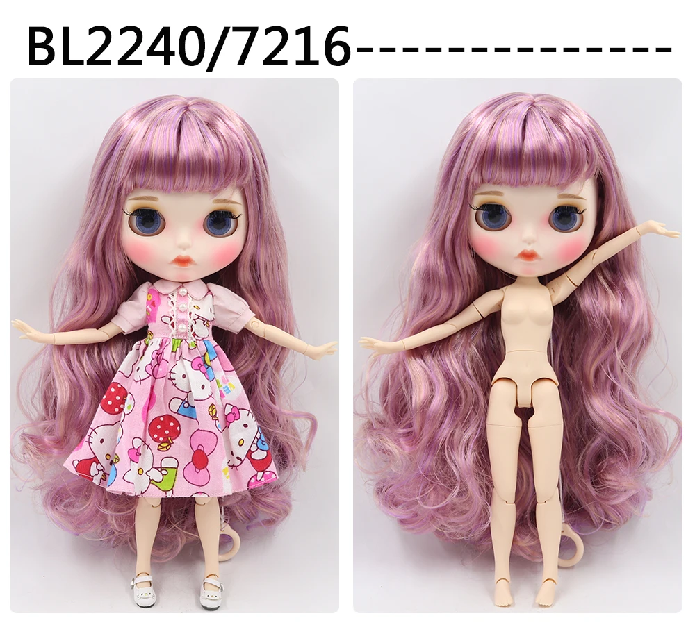 1/6 bjd ледяная фабрика blyth кукла bjd шарнир тела белая кожа bjd 30 см матовый лица резные губы с бровей индивидуальные лица