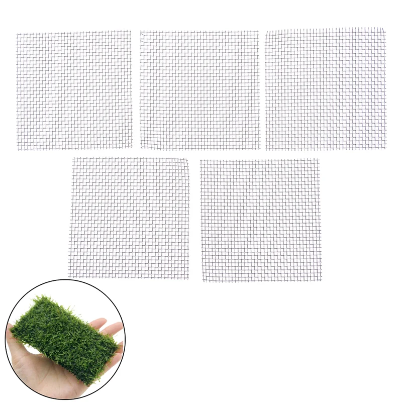 8*8 см мох из нержавеющей стали водные растения фиксация аквариума Aquascape DIY