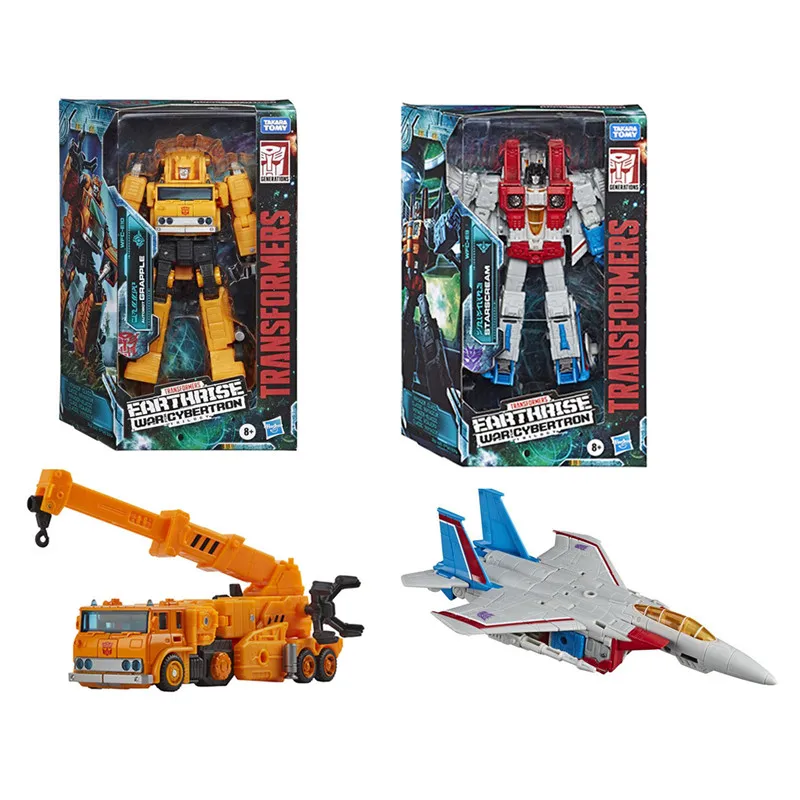 

Hasbro Transformers Toys Generations War for Cybertron: Earth Rise WFC Voyager Grapple Starscream Snapdragon Action Figure Toys
