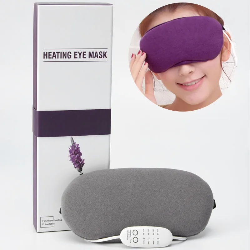 

1Pcs 3D Sleep Mask Natural Eye Mask Eyeshade Cover Shade Eye Patch Pure Cotton USB Steam Hot Compress Charging Massage Vibration