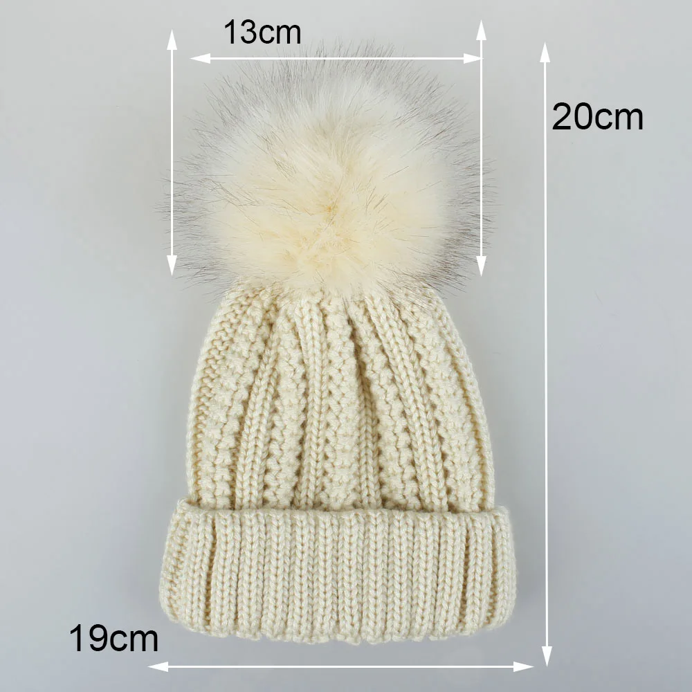WELROG зимние однотонные шапки Элегантные вязаные с помпонами мягкие теплые