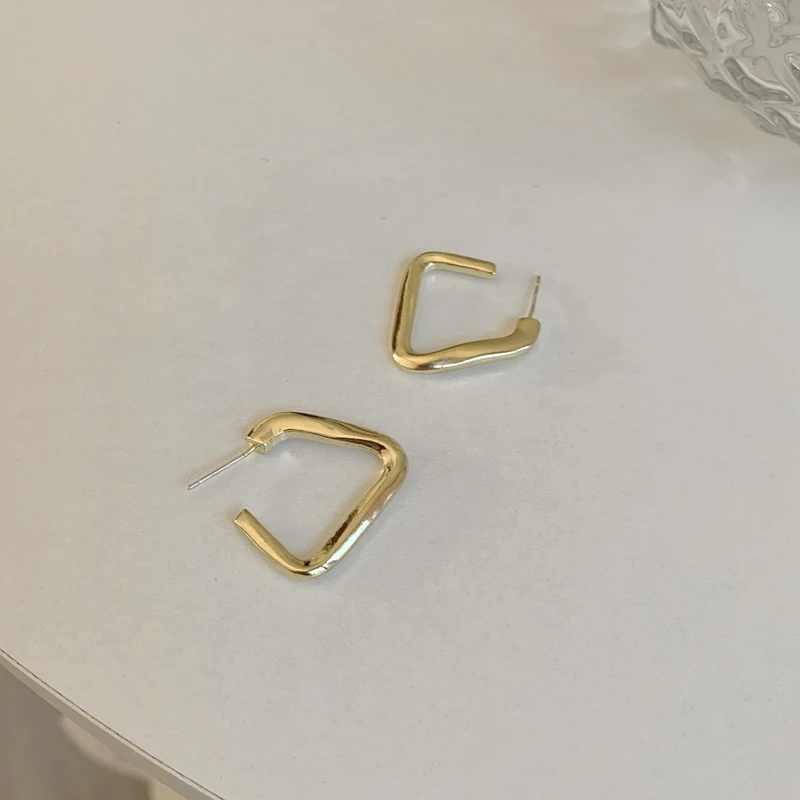 

S925 needle Modern Jewelry Geometric Earrings Vintage Temperament Simply Deign Metal Earrings For Women Gift Fine Jewelry