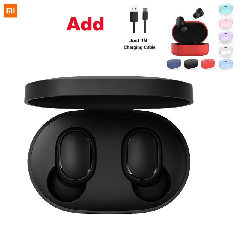 Xiaomi Redmi Airdots TWS наушники черные молодежная версия стерео мини беспроводная Bluetooth 5 0