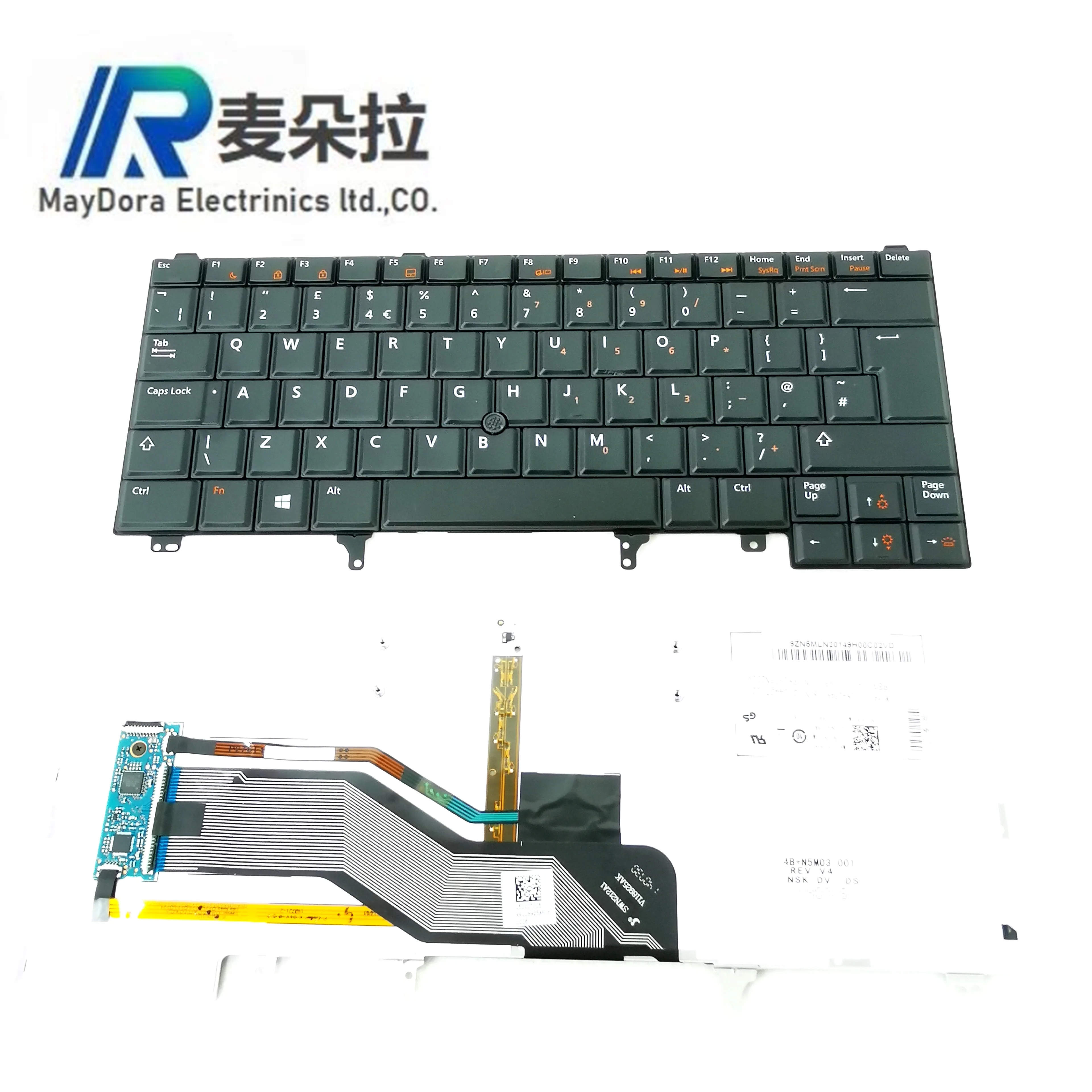 Клавиатура UK/GB для DELL LATITUDE E6420 E6430 E6320 E5420 E5430 E6220 E6230 E6330 /w клавиатура с трековой