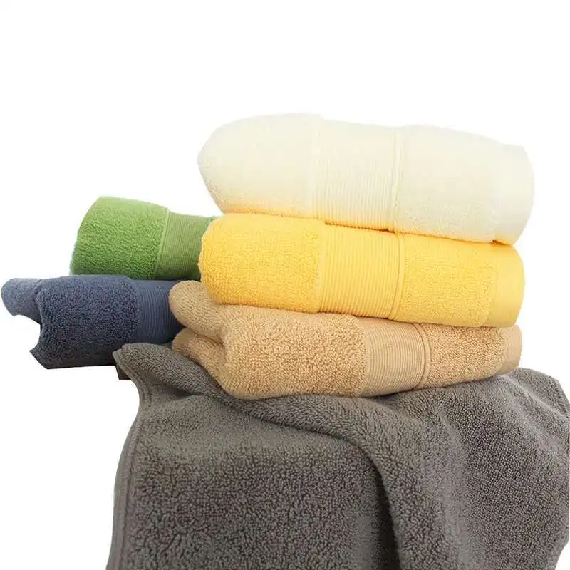

2021 high quality household towel solid color towel