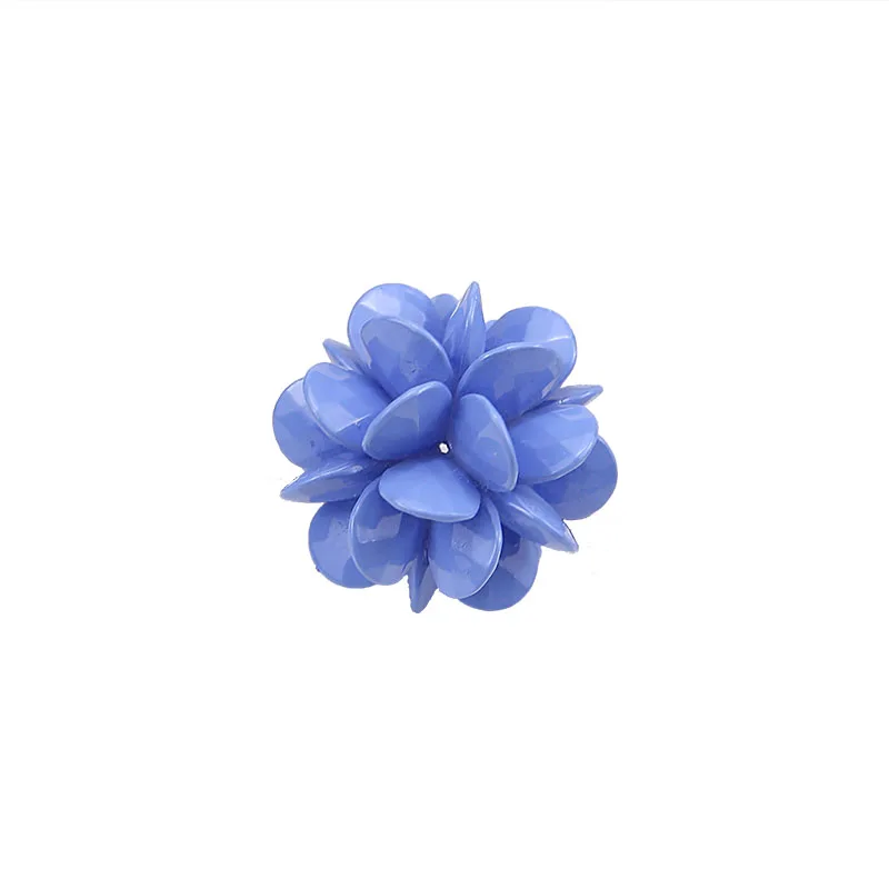 2 шт. корейские Винтажные серьги из смолы для женщин с объемным цветком и бусинами