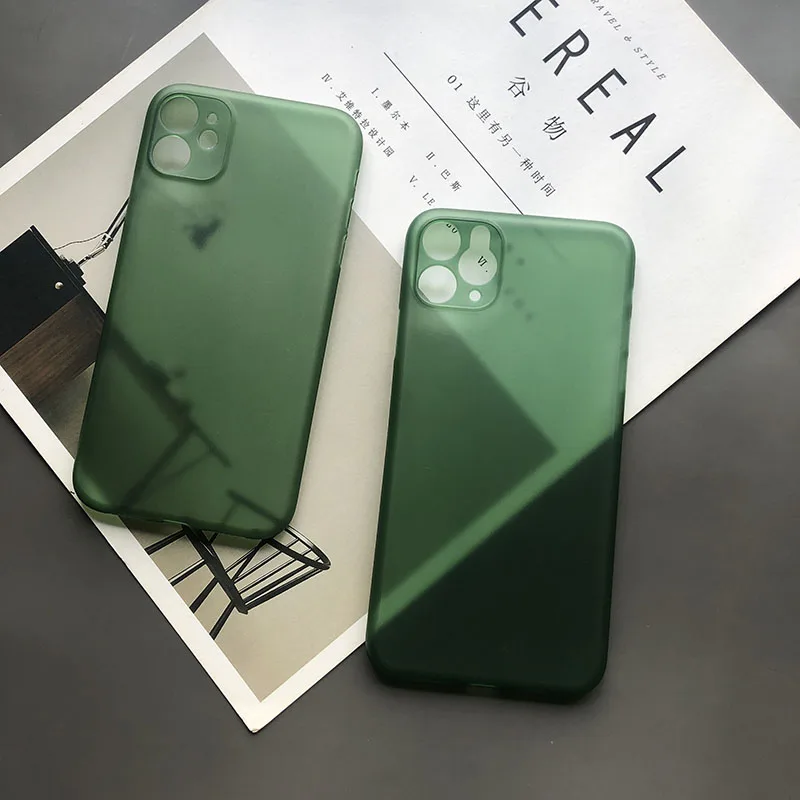 Тонкий Матовый Жесткий Ультратонкий чехол для телефона iPhone 6 6s 7 8 Plus чехлы с