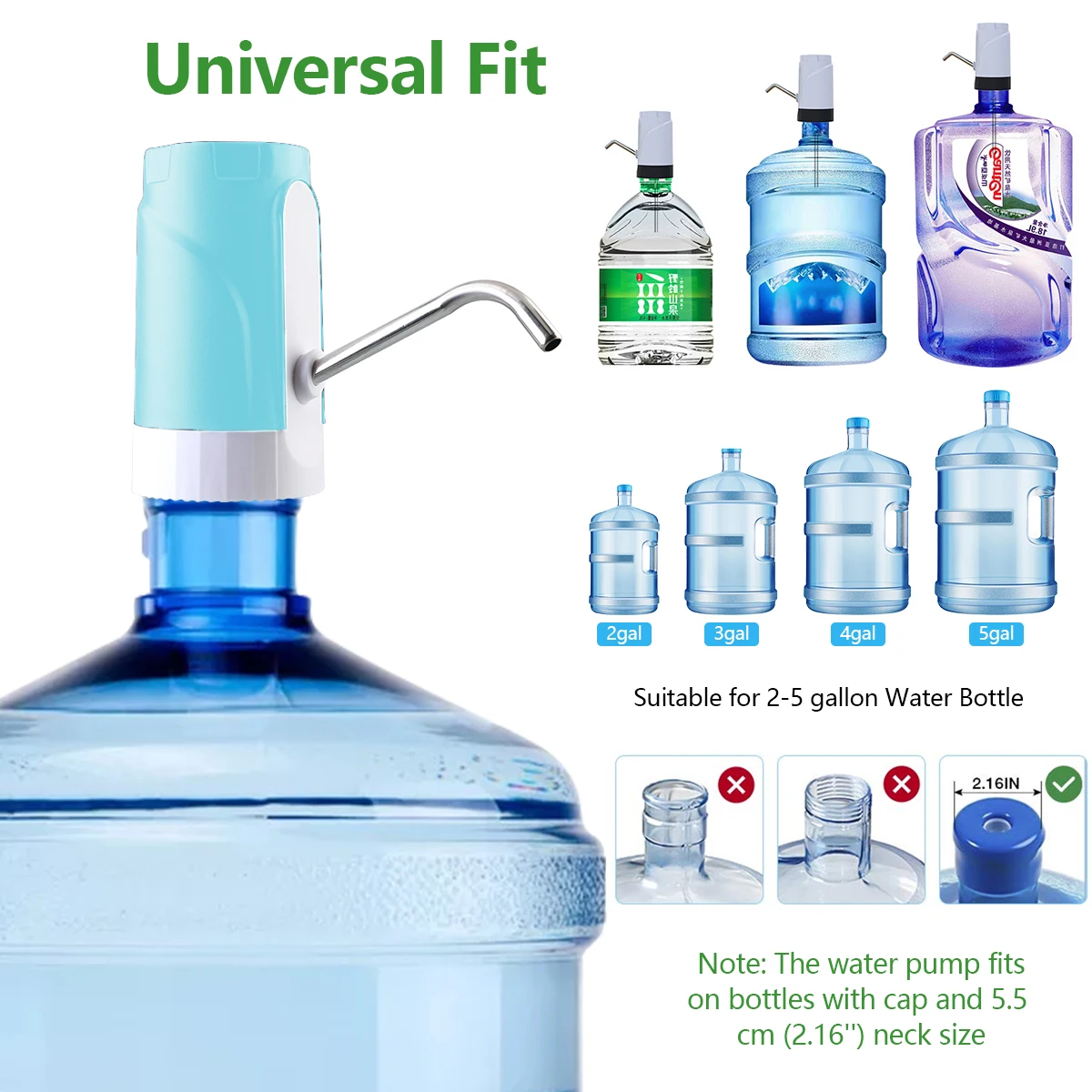 Бытовой автоматический Электрический водяной насос Кнопка диспенсер галлон